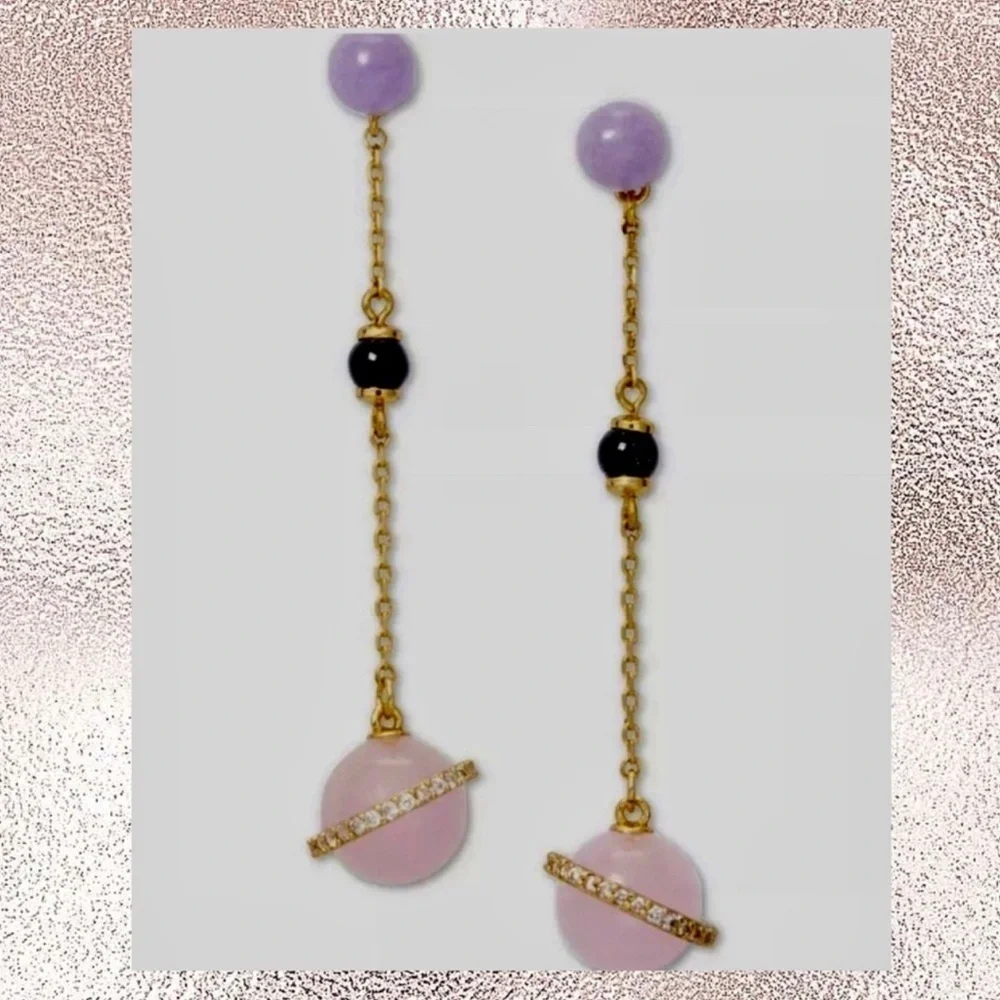 Kate Spade Authentic On the Rocks Linear Drop Earrings
